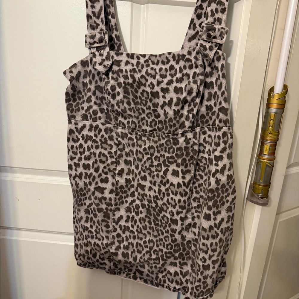 What low wants leopard tank Dress 3x
